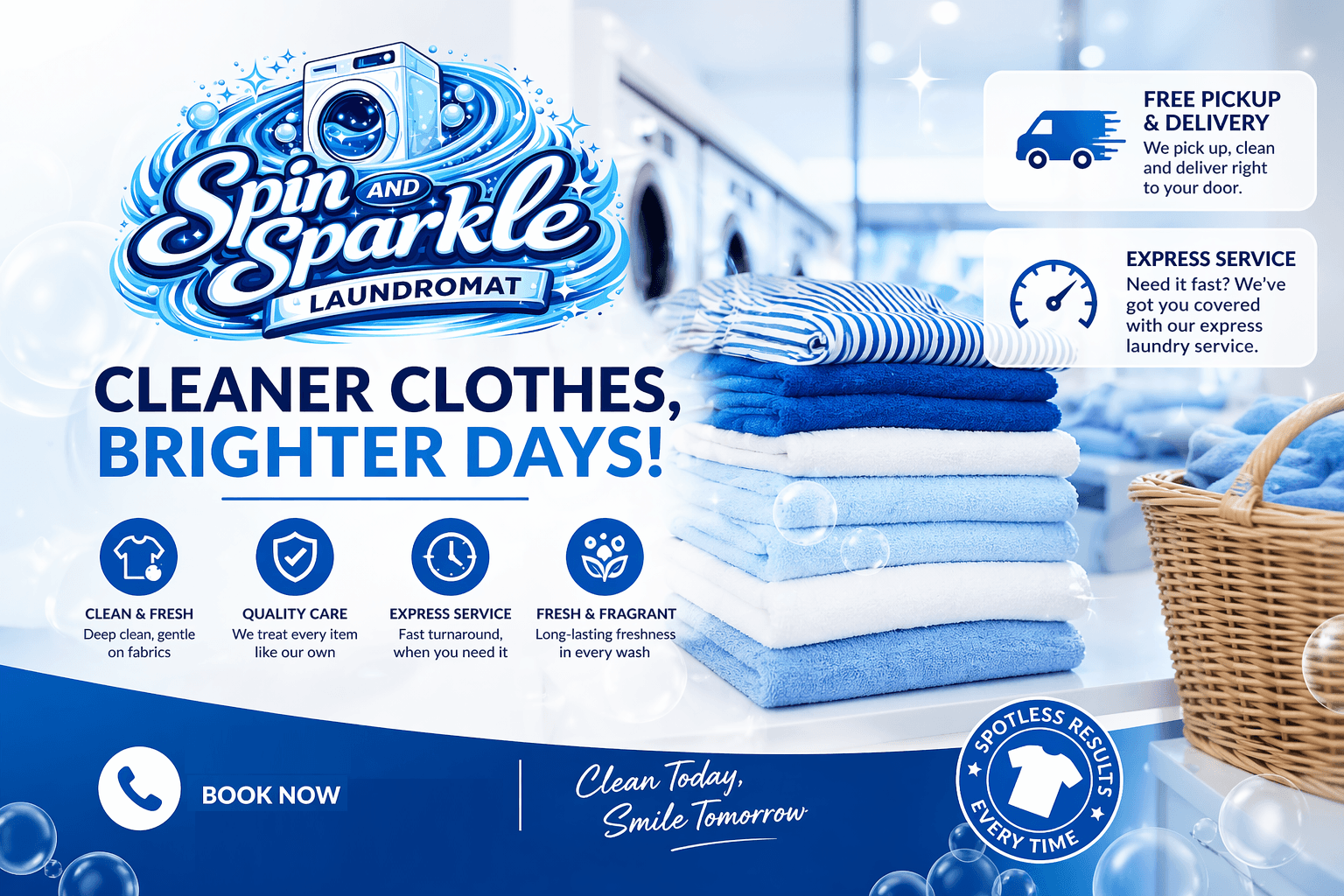 Fresh clean laundry